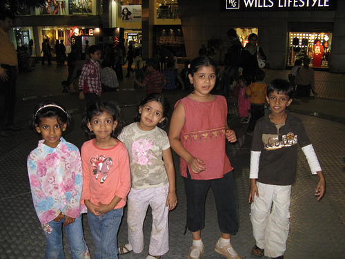 Kids at Nirmal Mall