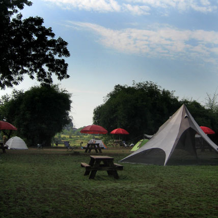 Big Red Tent in Shahpur