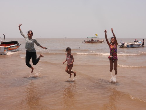 Fun in Water at Alibag beach